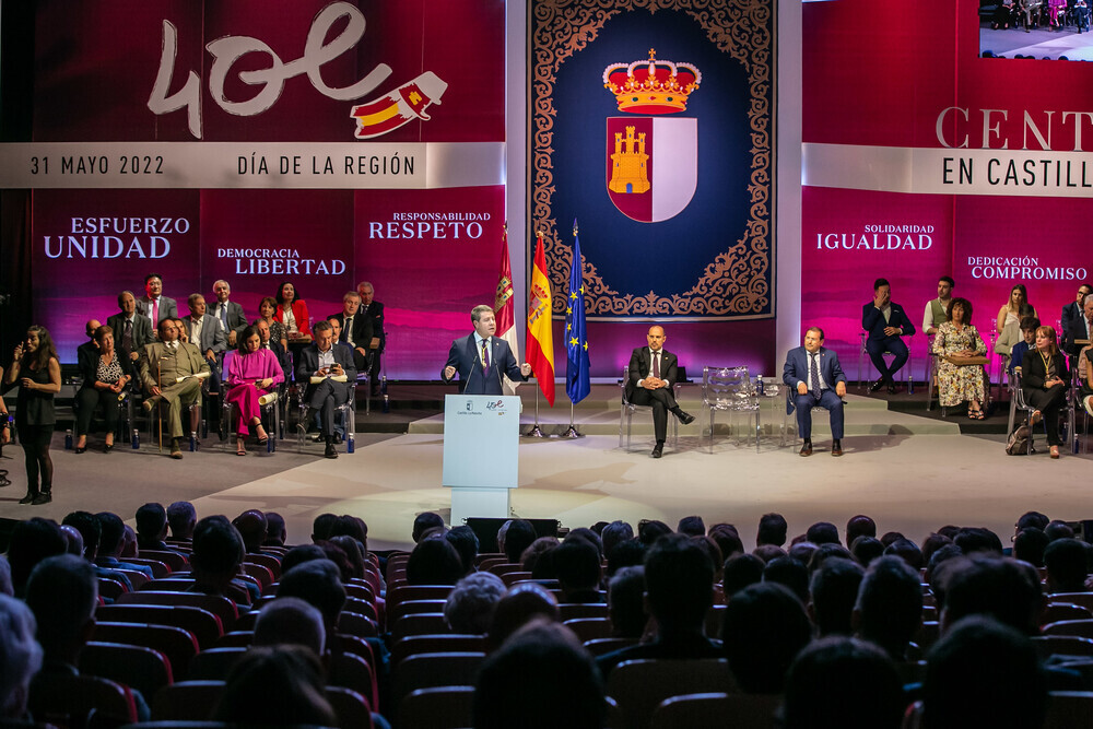El acto institucional del Día de Castilla-La Mancha se celebró en Puertollano.