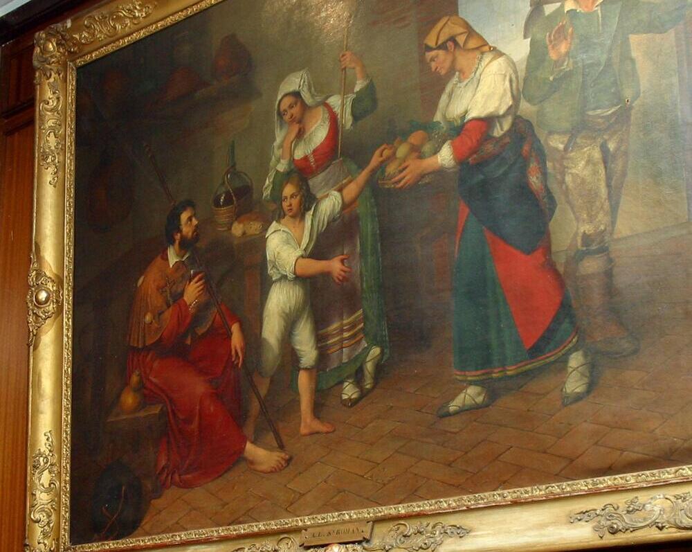 En el Tribunal Superior de Justicia hay siete obras, entre ellas ‘El peregrino’, un óleo de la primera mitad del XIX de Agapito López Sanromán.