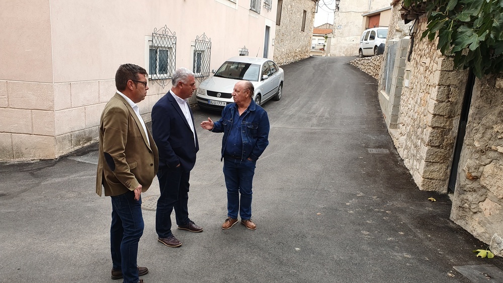 Visita del presidente de la Diputación a la localidad de Horche.