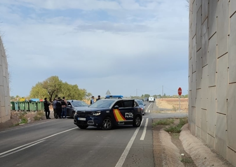 El suceso, obligó a cortar al tráfico en la salida del municipio hacia Villamayor de Calatrava.