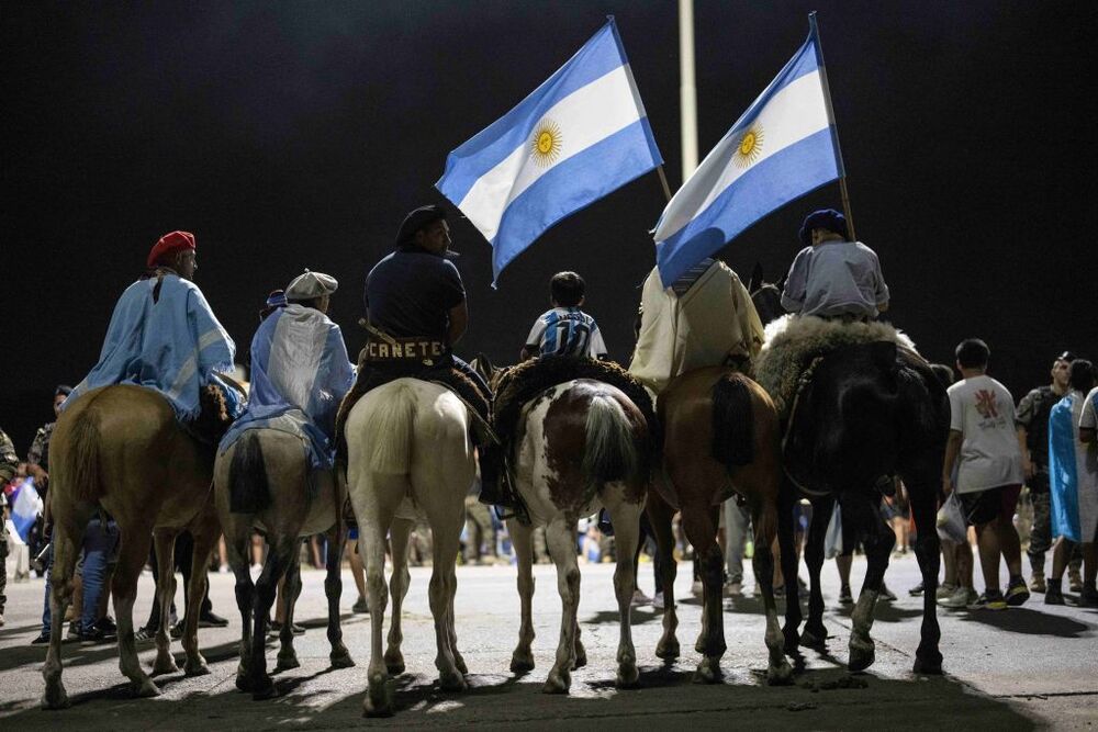 La nazionale argentina in trionfo a Buenos Aires  / LAPRESSE