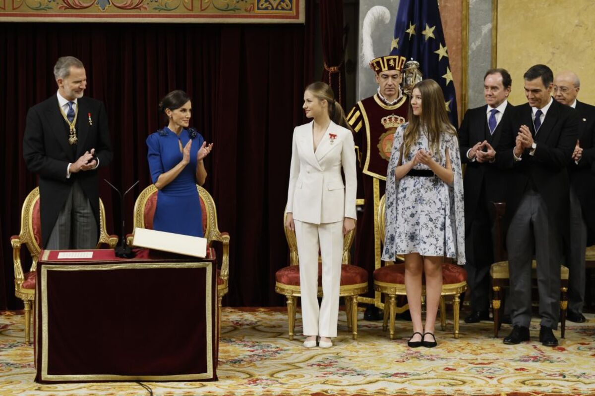 La princesa Leonor jura la Constitución en el Congreso  / BALLESTEROS