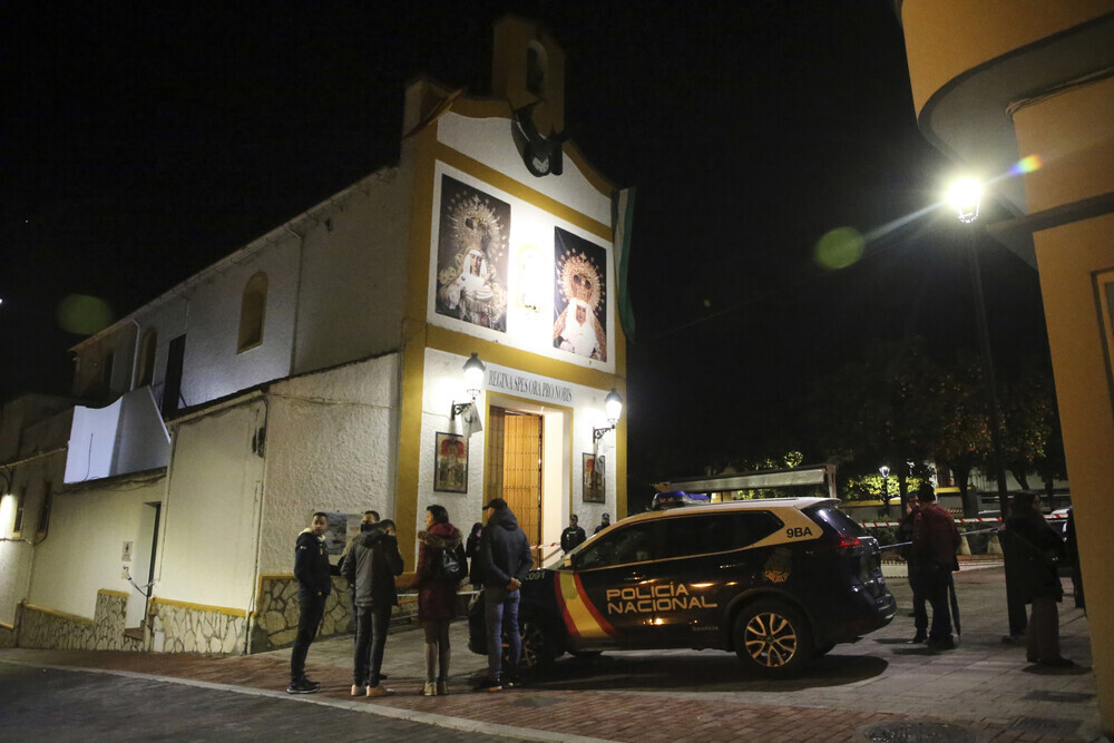 Detalle de la Iglesia de San Isidro, en la cual, ha sido apulañado el sacerdote que actualmente se encuentra ingresado en el Hospital Punta Europa, a 25 de enero de 2023 en Algeciras, Cádiz.