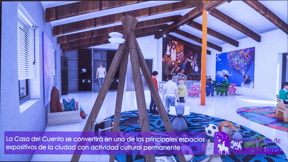 Imágenes del proyecto de la futura Casa del Cuento de Guadalajara y casa museo Carlos Santiesteban.