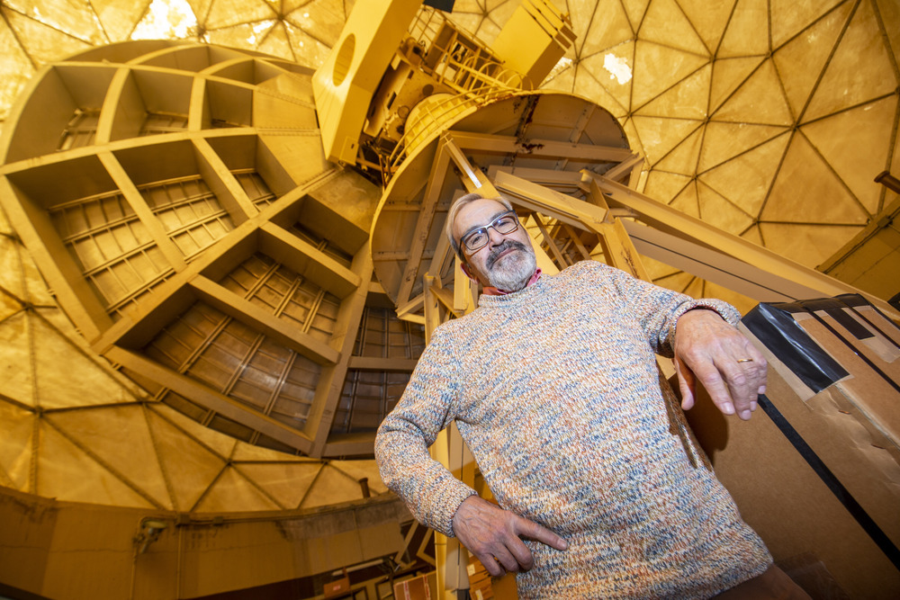 José Cernicharo en el Observatorio astronómico de Yebes.