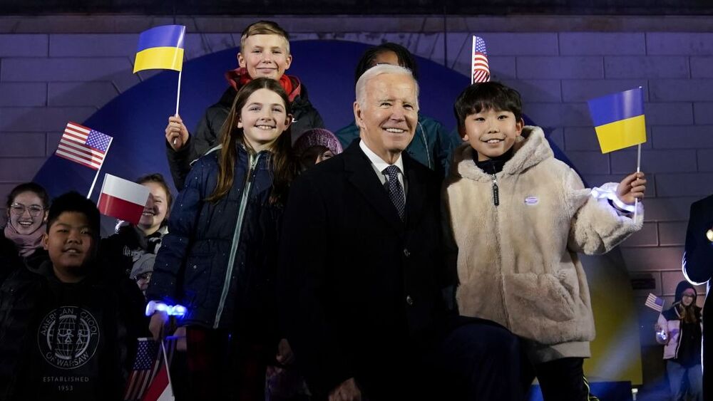 Varsavia - Il Presidente Joe Biden tiene un discorso al Castello Reale  / LAPRESSE