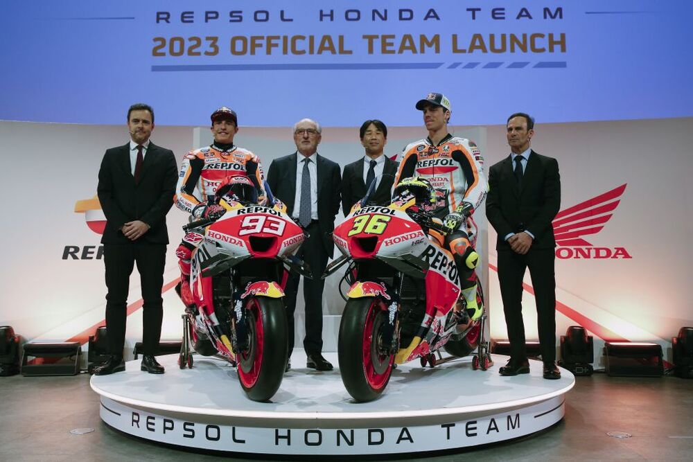 Presentación oficial del equipo Repsol Honda en Madrid para el campeonato del mundo de MotoGP de 2023  / EDUARDO OYANA