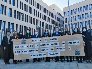 Los Letrados de Justicia vuelven a la huelga 9 y 10 de marzo