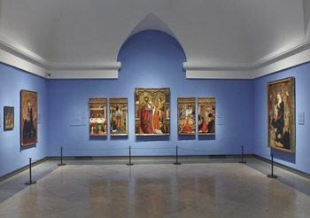 El retablo seguntino de San Juan luce en el Museo del Prado