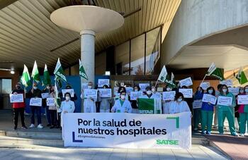 Protesta del personal sanitario por la salud hospitalaria