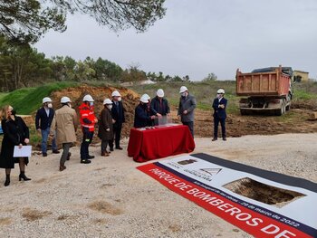 Arranca la construcción del parque de bomberos de Sacedón