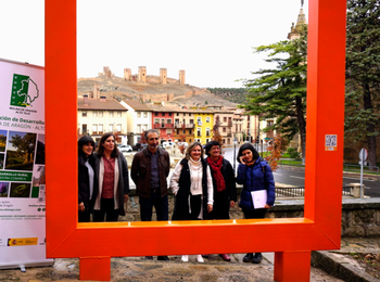 El marco gigante del ODS ya luce en Molina de Aragón