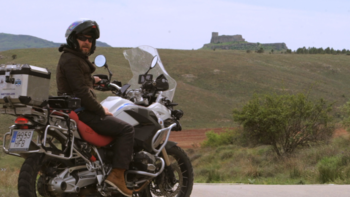 Visita a Atienza y Cogolludo en moto para un documental