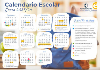 Educación publica el calendario escolar del próximo curso