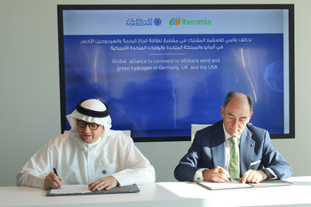 Iberdrola y Masdar invertirán conjuntamente en eólica marina