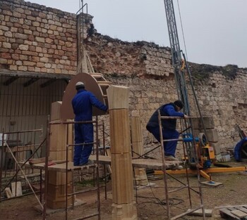 Comienza la restauración del claustro del Castillo de Jadraque