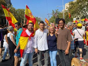 Nuevas Generaciones participa en la manifestación de Barcelona