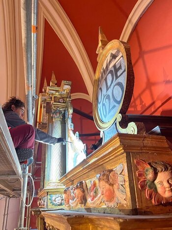 Concluye la restauración del retablo de San Gil de Molina