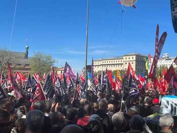 700 trabajadores del campo de CLM se manifiestan en Madrid