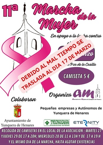 Yunquera aplaza la Marcha de la Mujer al domingo día 17
