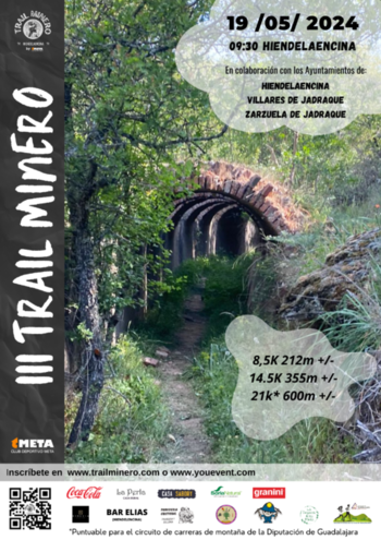 Hiendelaencina acogerá el 19 de mayo el III Trail Minero