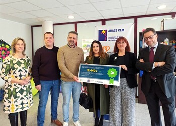 Adace CLM recibe una donación de 9.400 euros de Valoriza