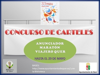 Se busca cartel para el Maratón Viajero de los libros en Quer
