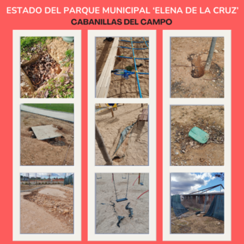 El PP de Cabanillas pide mejoras en el parque Elena de la Cruz